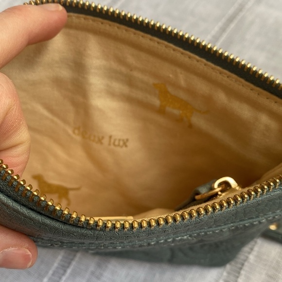 Deux Lux quilted wristlet with gold embellishments. - Picture 8 of 11